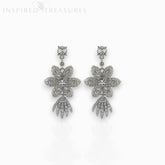 Crystal Flower Star - Earrings